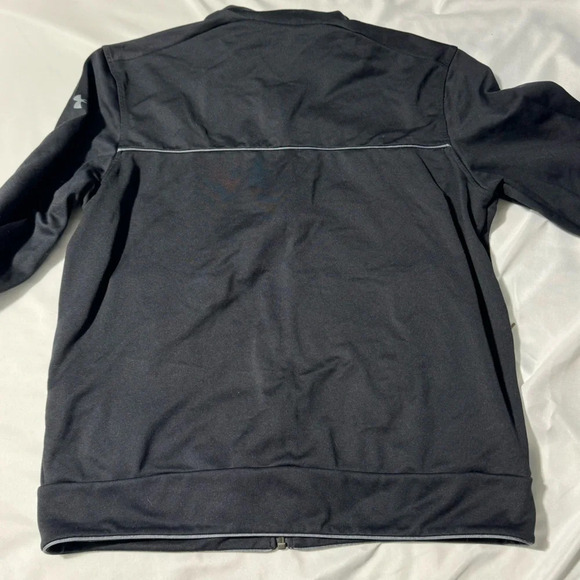Under Armour Project Rock Full Zip Track Jacket Pockets Black Medium - Picture 5 of 11